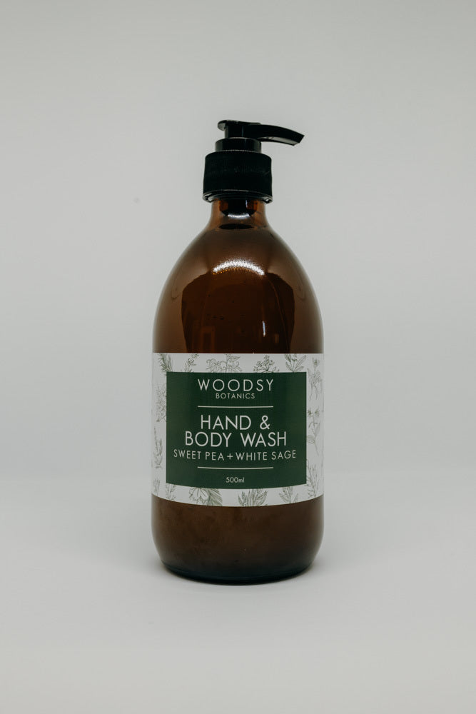 hand & body wash - sweet pea + white sage