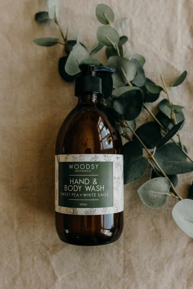 hand & body wash - sweet pea + white sage
