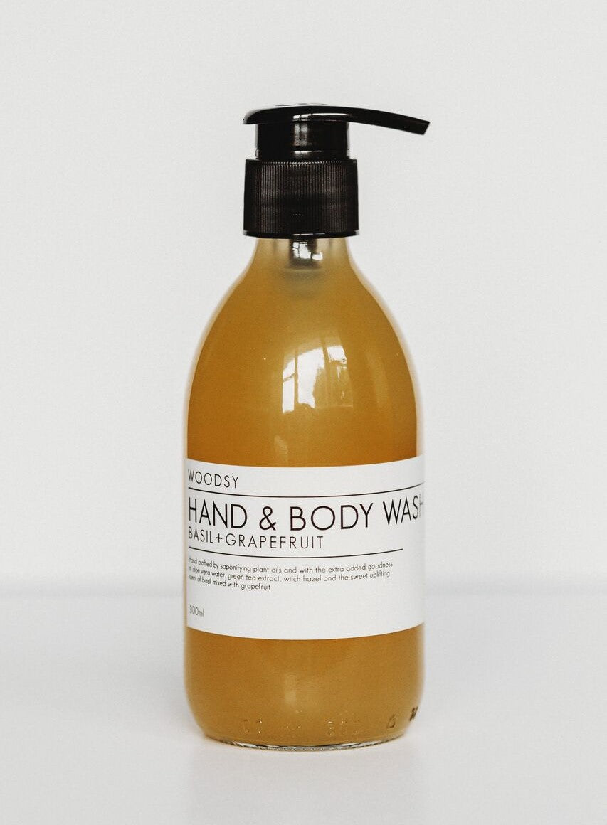 hand & body wash - basil & grapefruit