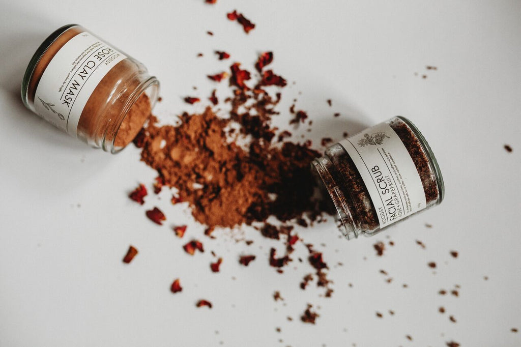facial scrub - rose & grapefruit