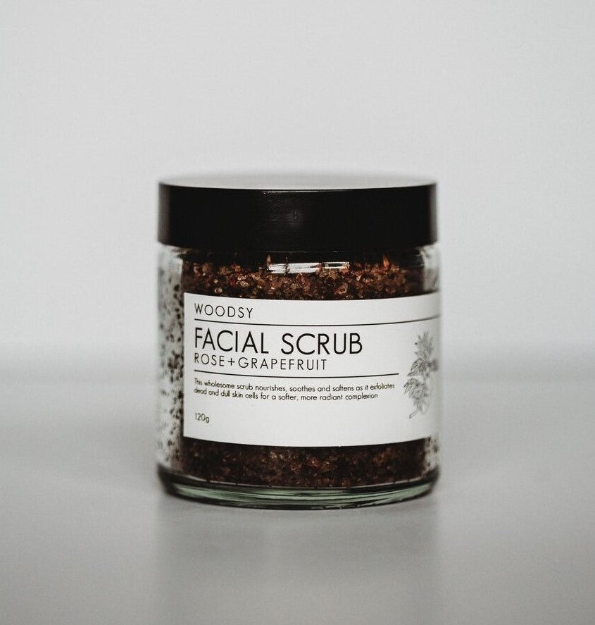 facial scrub - rose & grapefruit